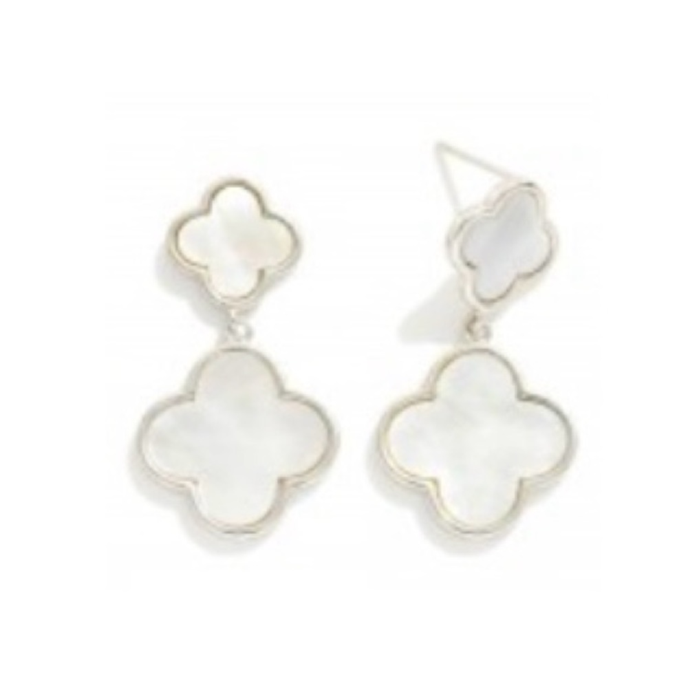 White Clover Earrings
